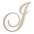 thumbnail image 1 of Wooden Letters Wooden Letters for Wall Decor | Wooden Letters to Decorate Wall | Cursive Wooden Letters | Laser Cut Wood Letters Decor for DIY | 12" Long x 1/4" Thick - Letter J, 1 of 3