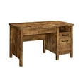 thumbnail image 1 of Wooden Lift Top Office Desk with File Cabinet, Rustic Brown, 1 of 5