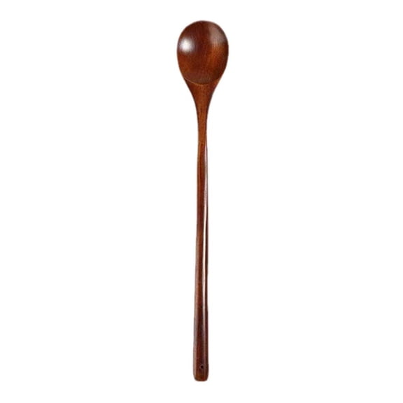 Wooden Handle Spoon 33 27.5 28 Cm Round Mouthed Wooden Spoon Wooden E0N5 `◇/ B5N2