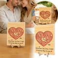 thumbnail image 1 of Wooden Love Greeting Card, Handmade Hollow Carved Wood Heart Love Cards, Personalised Birthday, Anniversary, Wedding, Valentines Idea Gift for Him Her, Wife, Couple, Friend, 1 of 6