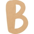 thumbnail image 1 of Wooden MDF Letter B Craft, Paintable 5'' Tall Paintable, DIY Bright Orchid, 1 of 3