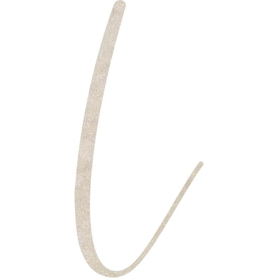 Wooden MDF Letter (L) Unfinished Craft, 8'' Tall Paintable DIY, Script Rebeca Font