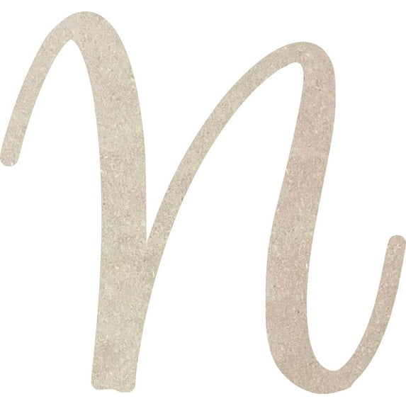 Wooden MDF Letter N Craft, Paintable 10'' Tall Paintable, DIY Cailyn Bloom