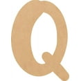 thumbnail image 1 of Wooden MDF Letter Q Craft, Paintable 7'' Tall Paintable, DIY Bright Orchid, 1 of 3