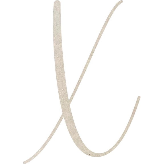 Wooden MDF Letter (X) Unfinished Craft, 8'' Tall Paintable DIY, Script Rebeca Font