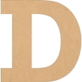 thumbnail image 1 of Wooden MDF Letters, Blank 15'' Rockwell D, Craft Wall Hanging Shape, 1 of 5