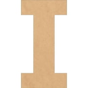 Wooden MDF Letters, Blank 6 Rockwell I, Craft Wall Hanging Shape