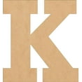 thumbnail image 1 of Wooden MDF Letters, Blank 6'' Rockwell K, Craft Wall Hanging Shape, 1 of 8
