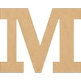 thumbnail image 1 of Wooden MDF Letters, Blank 6'' Rockwell M, Craft Wall Hanging Shape, 1 of 5