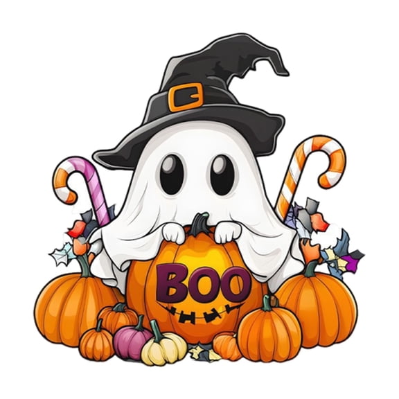 Wooden Magic Pet & Ghost Door Plaque - Style C - Halloween Hanging Sign for Porch, Wall, or Door Fall Decor