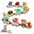 thumbnail image 1 of Wooden Magnetic 11-Joint Small Train Toy, Creative Magnetic Train for Imaginative Play and Learning Gift, 1 of 7