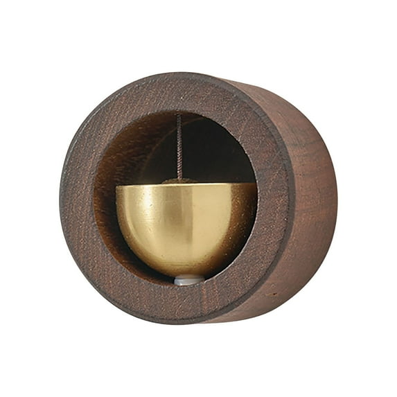 Wooden Magnetic Doorbell with Wind Chime | Natural Dopamine Entrance Alert Bell for Home & Shop | Eco-Friendly Sustainable Wood Door Decoration