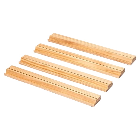 Wooden Mahjong Pusher with Racks 4Pcs Tiles Organizers For Comfortable And Safe Game Night Mahjong Accessories