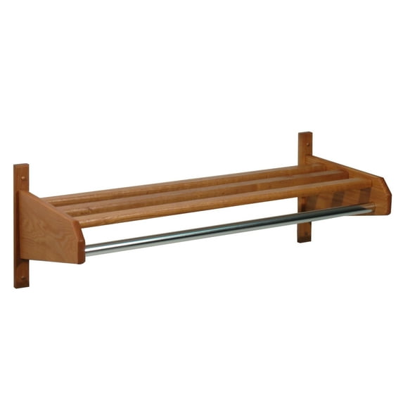 Wooden Mallet 24SCRMO 24 in. Oak Coat and Hat Rack in Medium Oak
