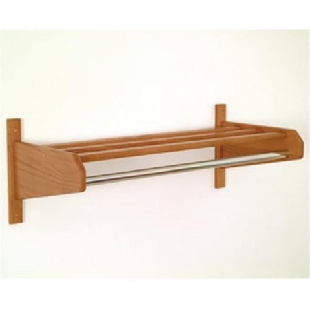 Wooden Mallet 32SCRMO 32 in. Oak Coat and Hat Rack in Medium Oak