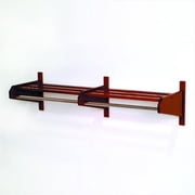 Wooden Mallet 48DCRMO-58 48 in. Oak Coat and Hat Rack in Medium Oak - 5/8 in. bar