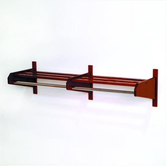 Wooden Mallet 48DCRMO-58 48 in. Oak Coat and Hat Rack in Medium Oak - 5/8 in. bar