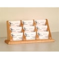 thumbnail image 1 of Wooden Mallet 9-Pocket Countertop Business Card Holder, Light Oak, 1 of 5