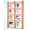 thumbnail image 1 of Wooden Mallet AC34-8BH 4 x 2 in. Stance 8 Pocket Wall Display - Black, Mahogany & Light Oak, 1 of 1
