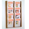 thumbnail image 1 of Wooden Mallet AC34-8BL 4 x 2 in. Stance 8 Pocket Wall Display - Black, Light Oak & Medium Oak, 1 of 1