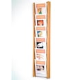 thumbnail image 1 of Wooden Mallet AC48-6BH 6 in. Stance 6 Pocket Wall Display - Black, Mahogany & Light Oak, 1 of 1