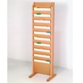 thumbnail image 1 of Wooden Mallet CH10-FSBH Free Standing 10 Pocket Letter Size File Holder - Black, Mahogany & Light Oak, 1 of 1
