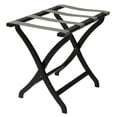 thumbnail image 1 of Wooden Mallet Deluxe Straight Leg Luggage Rack , Black, 1 of 2