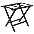 thumbnail image 1 of Wooden Mallet Deluxe Straight Leg Luggage Rack , Black, 1 of 7