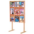 thumbnail image 1 of Wooden Mallet LM12-FSLO Divulge 9 Magazine & 18 Brochure Floor Display - Light Oak, 1 of 3