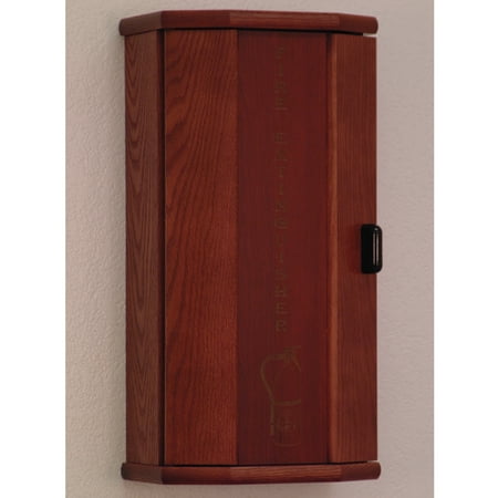 Wooden Mallet Fire Extinguisher Cabinet in Mahogany
