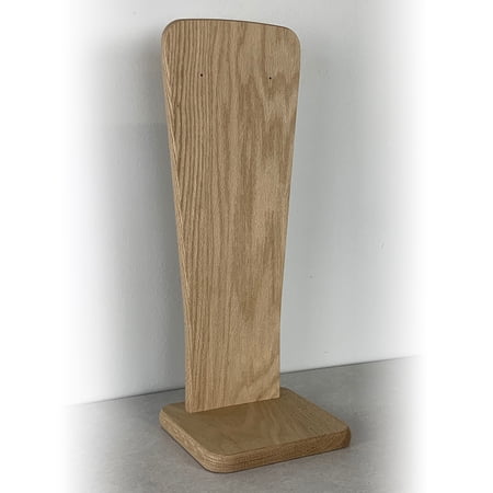Wooden Mallet Hand Sanitizer Dispenser Oak Countertop Stand, Unfinished