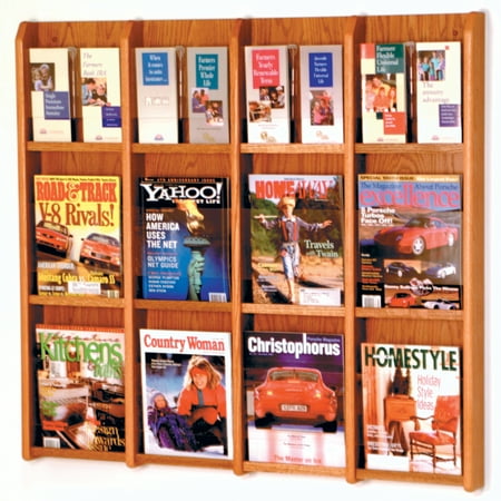 Wooden Mallet Literature Display in Medium Oak