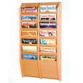 thumbnail image 1 of Wooden Mallet MR36-14BH Cascade 14 Pocket Magazine Rack - Black, Mahogany & Light Oak, 1 of 1
