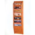 thumbnail image 1 of Wooden Mallet MR36-7BM Cascade 7 Pocket Magazine Rack - Black & Medium Oak, 1 of 1