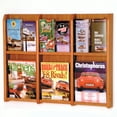 thumbnail image 1 of Wooden Mallet Magazine and Brochure wall Display in Medium Oak, 1 of 3