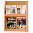 thumbnail image 1 of Wooden Mallet  Slope 8 Pocket Literature Display in Light Oak - 2Hx4W, 1 of 1