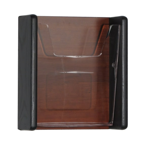 Wooden Mallet® Stance⢠1 Pocket Wall Display, Black/Mahogany