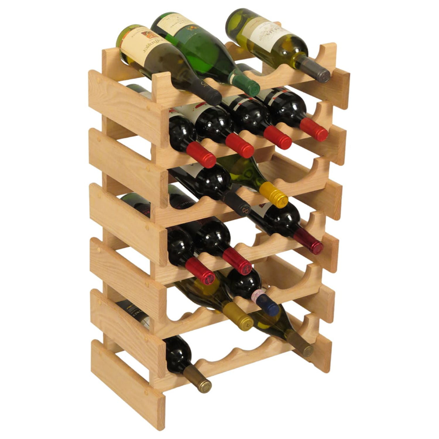 Wooden Mallet WR46UN 24 Bottle Dakota Wine Rack