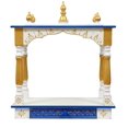 thumbnail image 1 of Wooden Mandir For Home & Office /Home Temple/Pooja Mandap /Wooden Pooja Chowki /Pooja Idols Storage Wall Handing Mandir Medium, 1 of 5