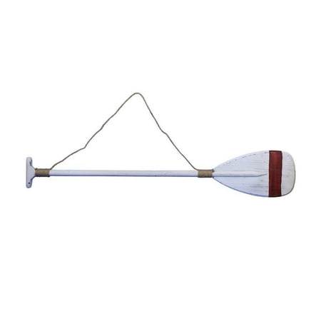 Wooden Manhattan Beach Decorative Rowing Boat Paddle With Hooks 50" - Wood Paddle - Canoe Paddle Decoration
