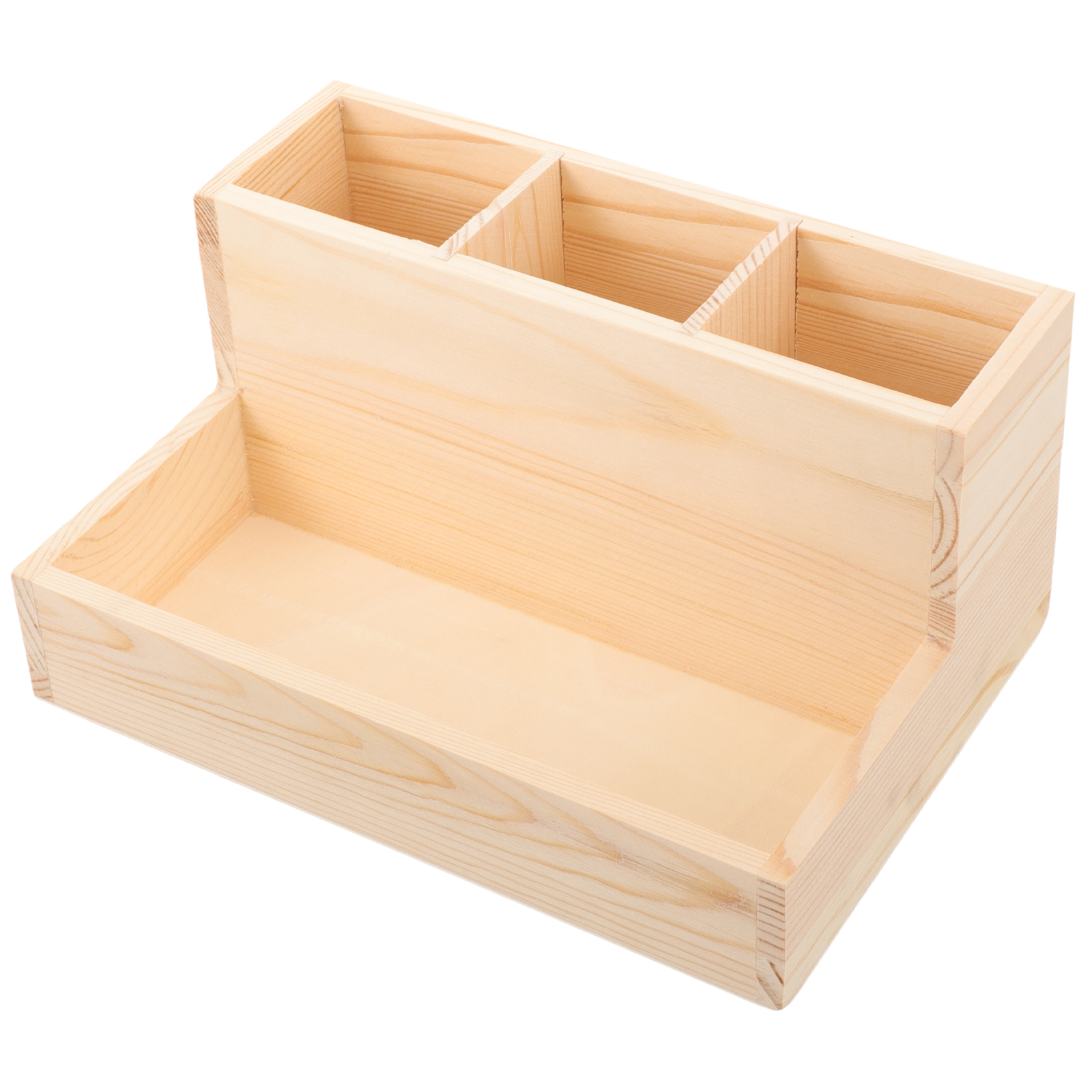 FONDOTIN Makeup Organizer Wooden Beige Women Nail Artists Room Decor ...