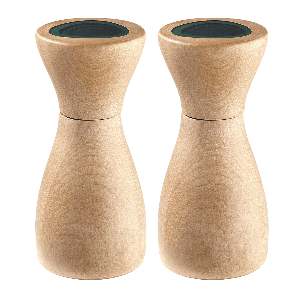 Wooden Manual Spice Mill for Freshly Ground Peppercorns Ceramic Core Kitchen Pepper Grinder