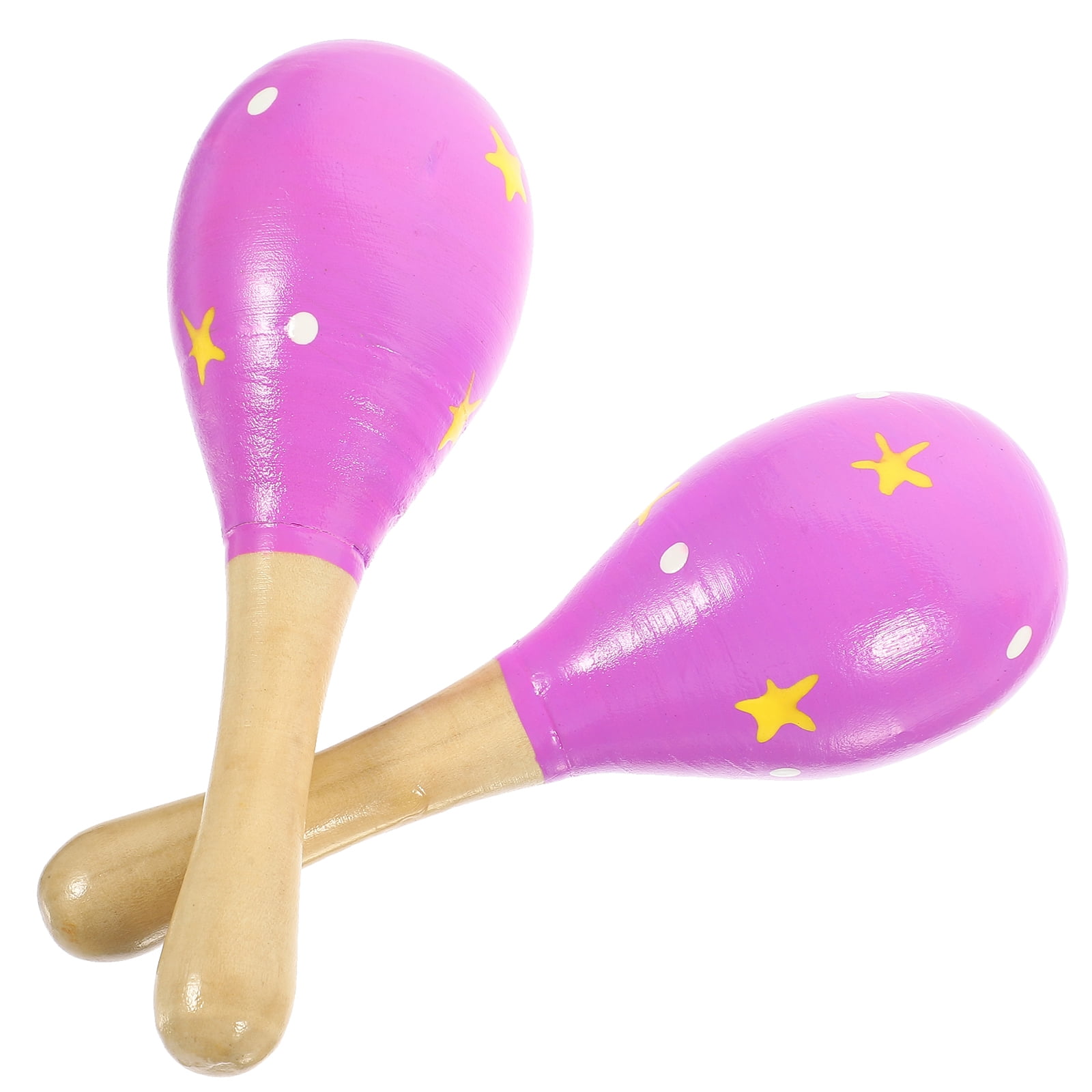 Wooden Maraca Rattle Toy Maracas for Kids Toys Musical Instruments ...