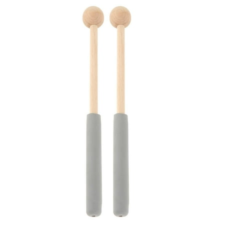 Wooden Marimba Hammers Musical Toys Keyboard Glockenspiel Double Headed Non Slip Handle Children Beginners Instrument Accessory Kids