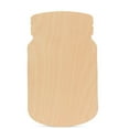 thumbnail image 1 of Wooden Mason Jar Cutout 24 x 14-3/4-inch, Pack of 25 Wooden Door Hanger, Wood Cutouts to Paint for Rustic Home Decor, by Woodpeckers, 1 of 8