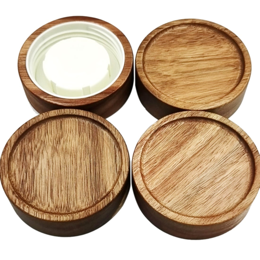 Wooden Mason Jar Lids 4 Mason Jar Lids Wide Mouth ( Wood) Top Mason