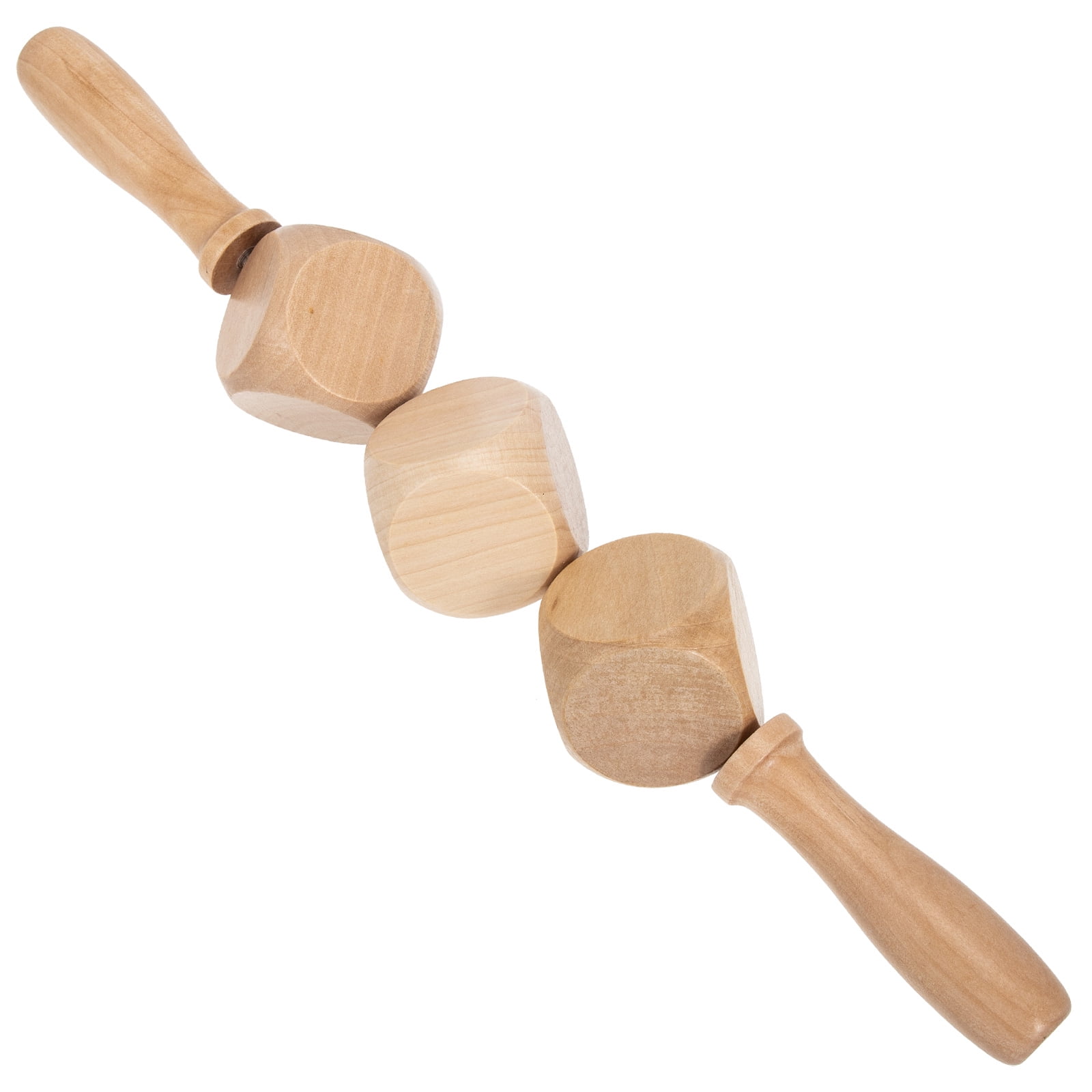Wooden Massage Roller Dice Design Gua Sha Roller Massage Stick Massage