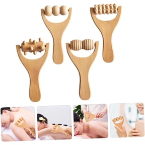 Wooden Massage Roller,Muscle Massager Roller,Manual Massage Tools,Portable Back Massage Roller,Hand Roller Massager Stick,Wood Massages Roller for Full Body,Wood Tool for Relax