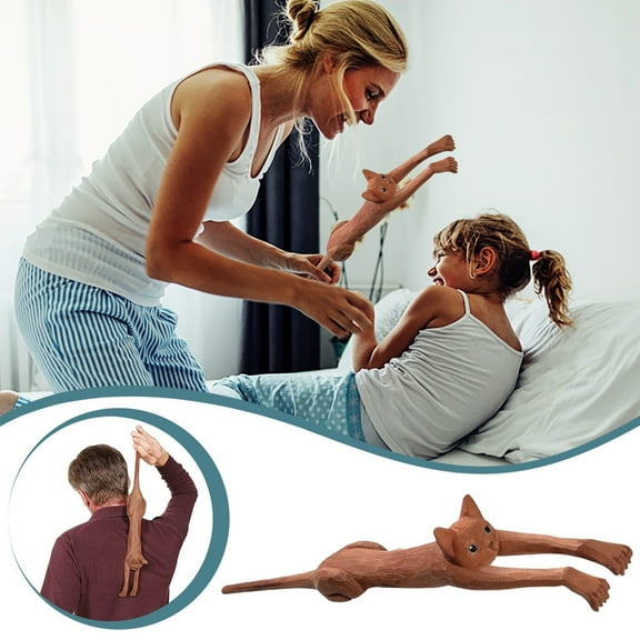 Wooden Massage Scratcher and Back Rake Tool for Muscle and Relaxation