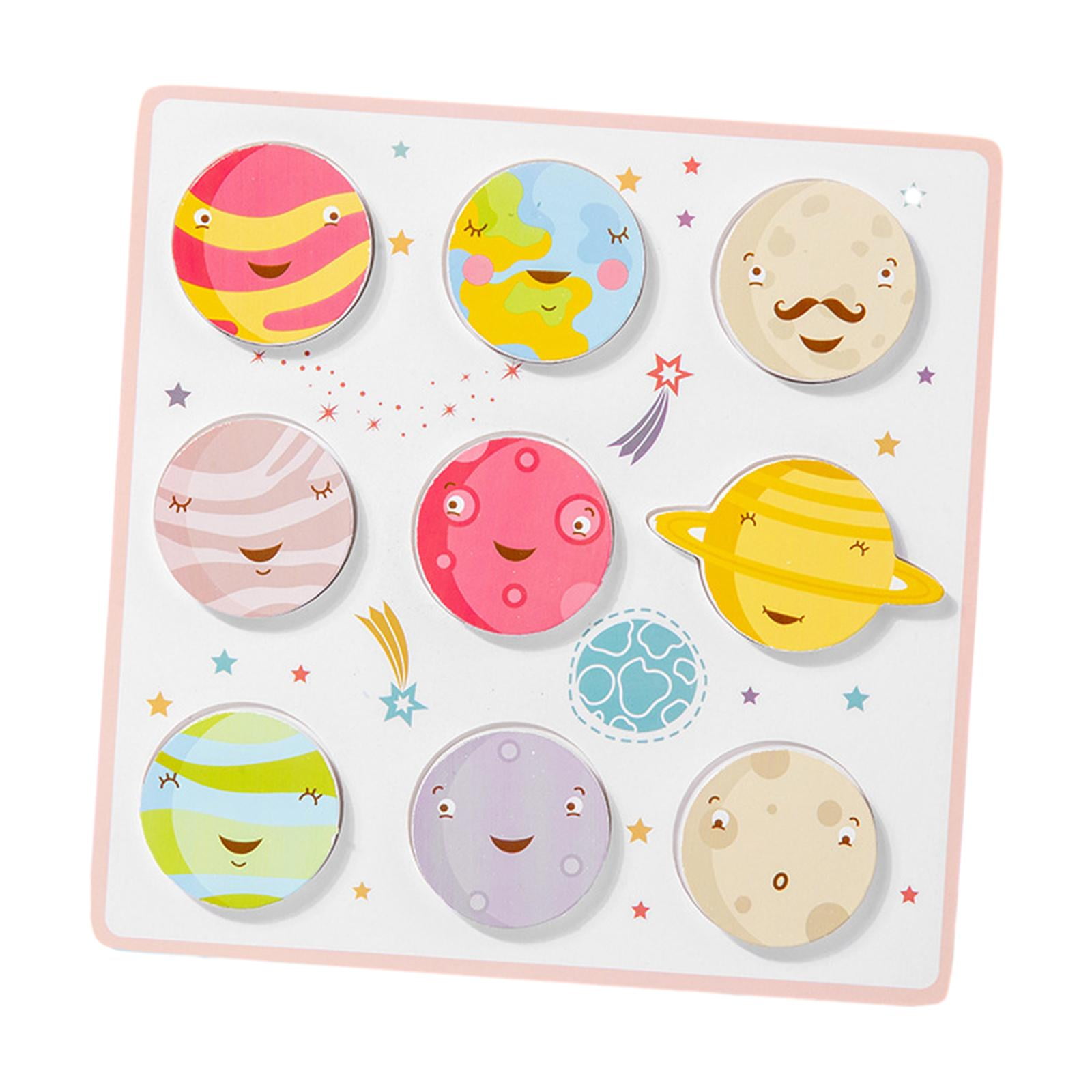 Wooden Matching Jigsaw Puzzle Development Toy, Fine Motor Skill Colors